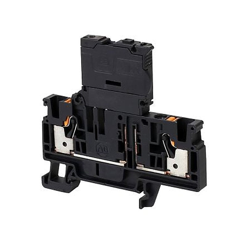 Allen Bradley 1492-PFB424 1492-P Series Fused DIN Rail Terminal Black, 4mm², 1-Level, Push-in