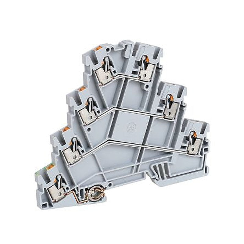 Allen Bradley 1492-PQ3 1492-P Series Feed Through Terminal Block Grey, 2.5mm², Push-in