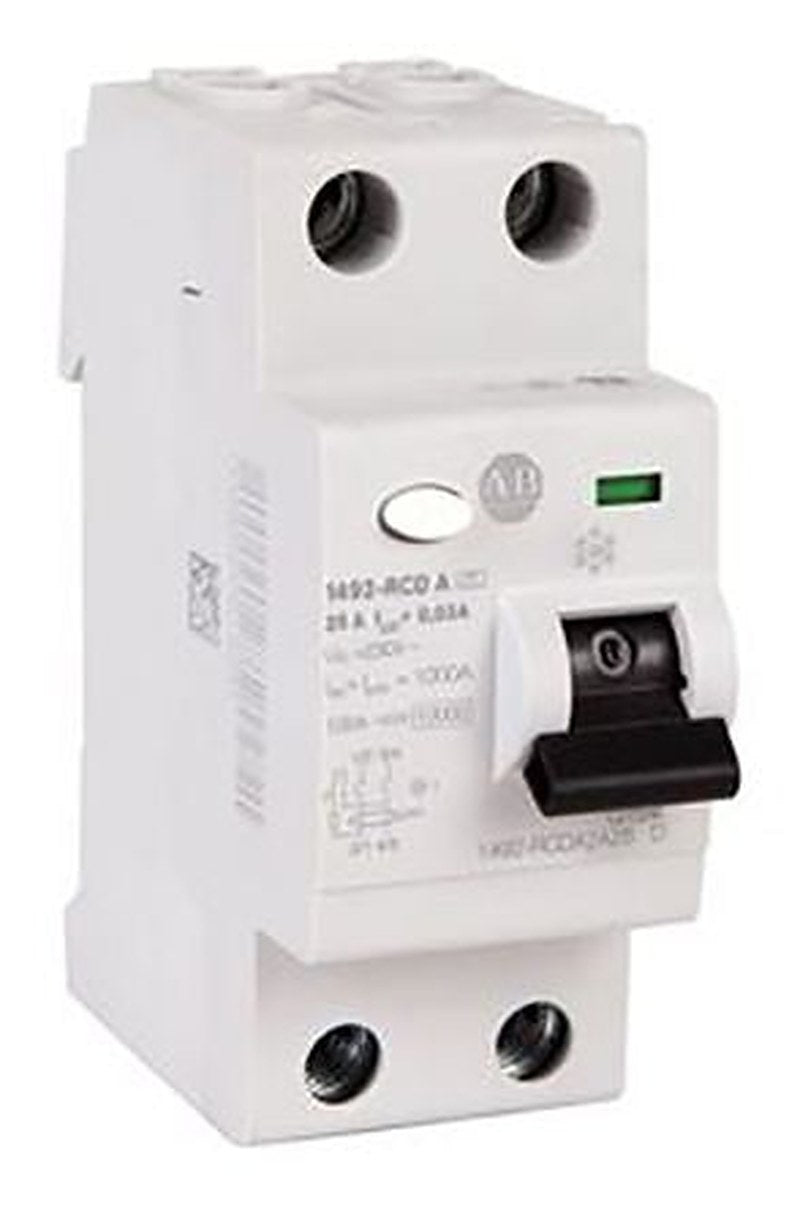 Allen Bradley 1492-RCDA Series Residual Current Device, 25A, 1-Pole, 100 mA, Type A, 10 kA 400V ac