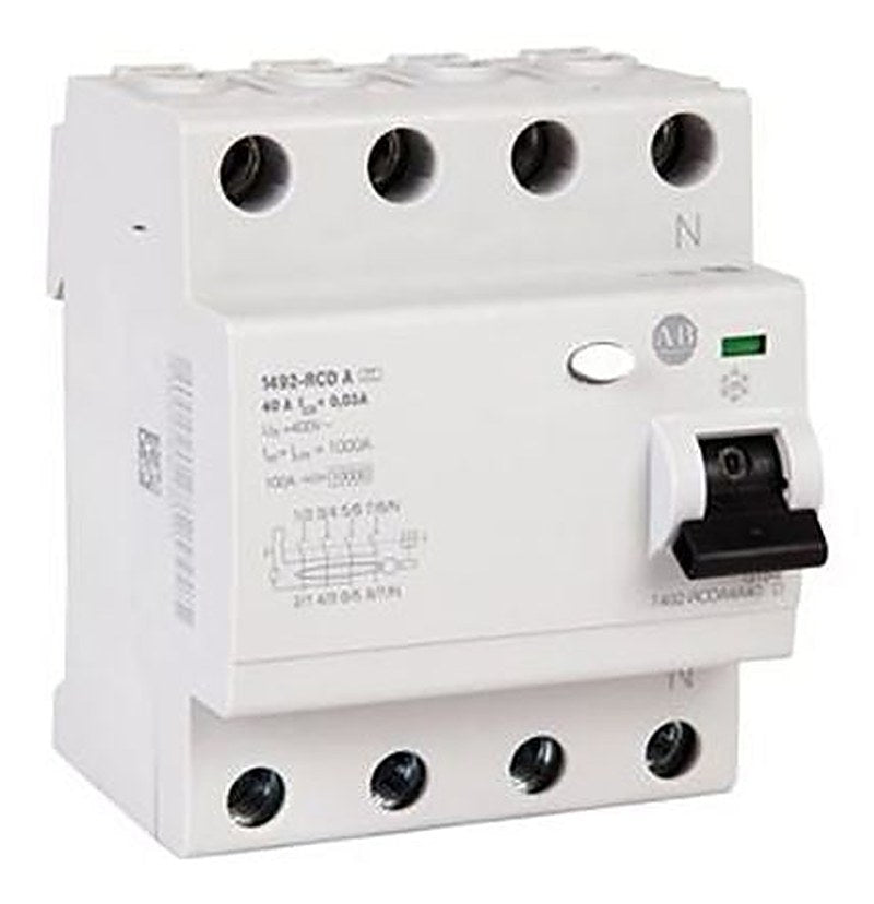 Allen Bradley 1492-RCDA Series Residual Current Device, 40A, 3+N-Pole, 300 mA, Type A, 1 kA 400V ac