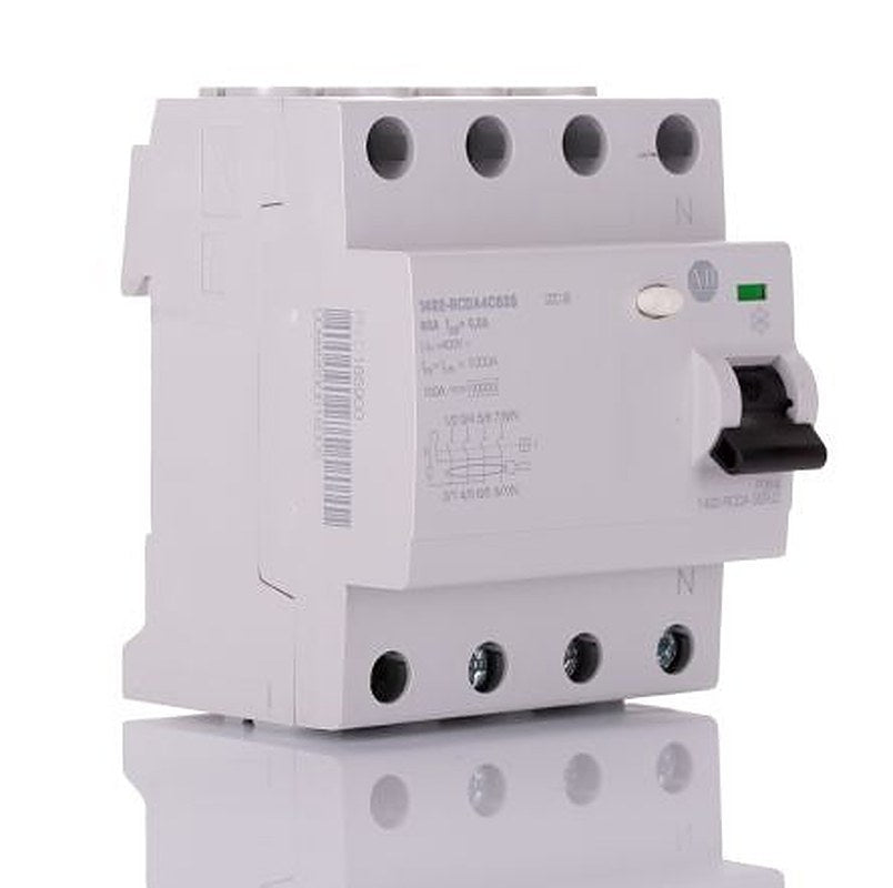 Allen Bradley 1492-RCDA Series Residual Current Device, 63A, 3+N-Pole, 300 mA, Type A, 1 kA 400V ac