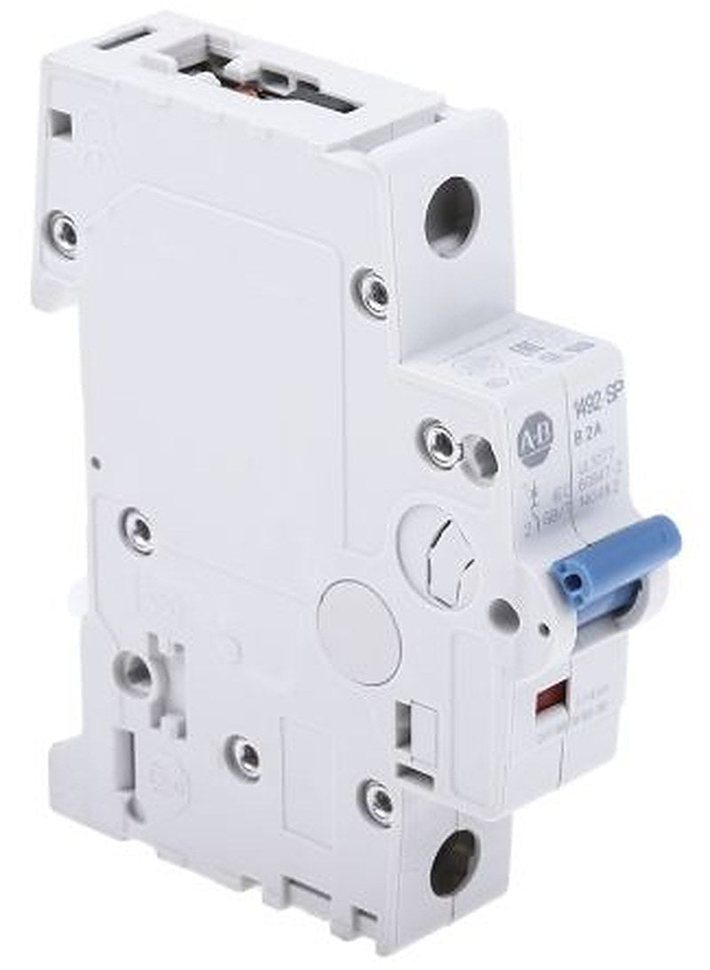 Allen Bradley 1492-SPM Miniature Circuit Breaker, 1-Pole, 2A, Type B, 277V ac AC, 48 V dc DC, 10 kA Breaking Capacity