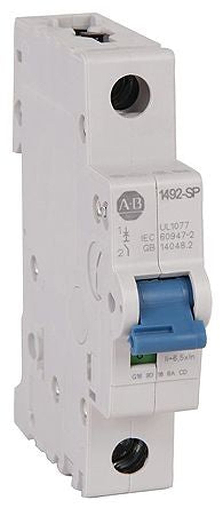 Allen Bradley 1492-SPM Miniature Circuit Breaker, 1-Pole, 16A, Type D, 277V ac AC, 48 V dc DC, 10 kA Breaking Capacity