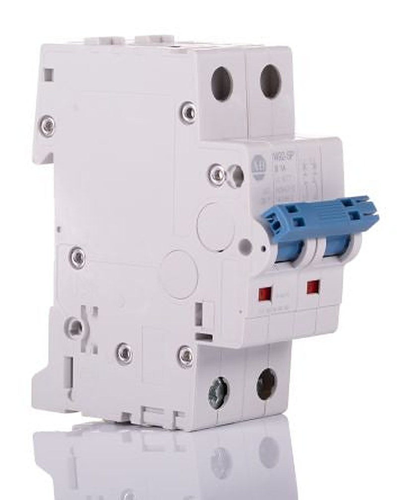 Allen Bradley 1492-SPM Miniature Circuit Breaker, 2-Pole, 1A, Type B, 480V ac AC, 96 V dc DC, 10 kA Breaking Capacity