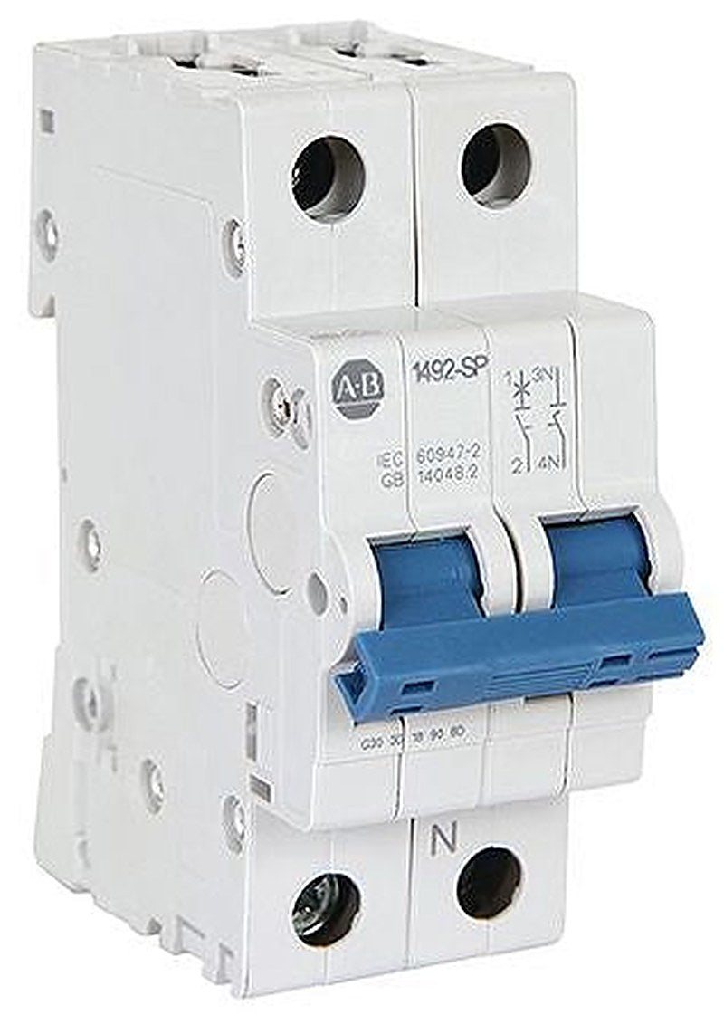 Allen Bradley 1492-SPM Miniature Circuit Breaker, 2-Pole, 16A, Type D, 480V ac AC, 96 V dc DC, 10 kA Breaking Capacity