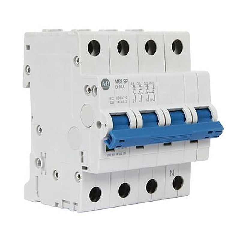 Allen Bradley 1492-SP 1492-SPM Miniature Circuit Breaker, 3-Pole, 8A, Type B, 240V ac AC, 62.5 V dc DC, 15 kA Breaking