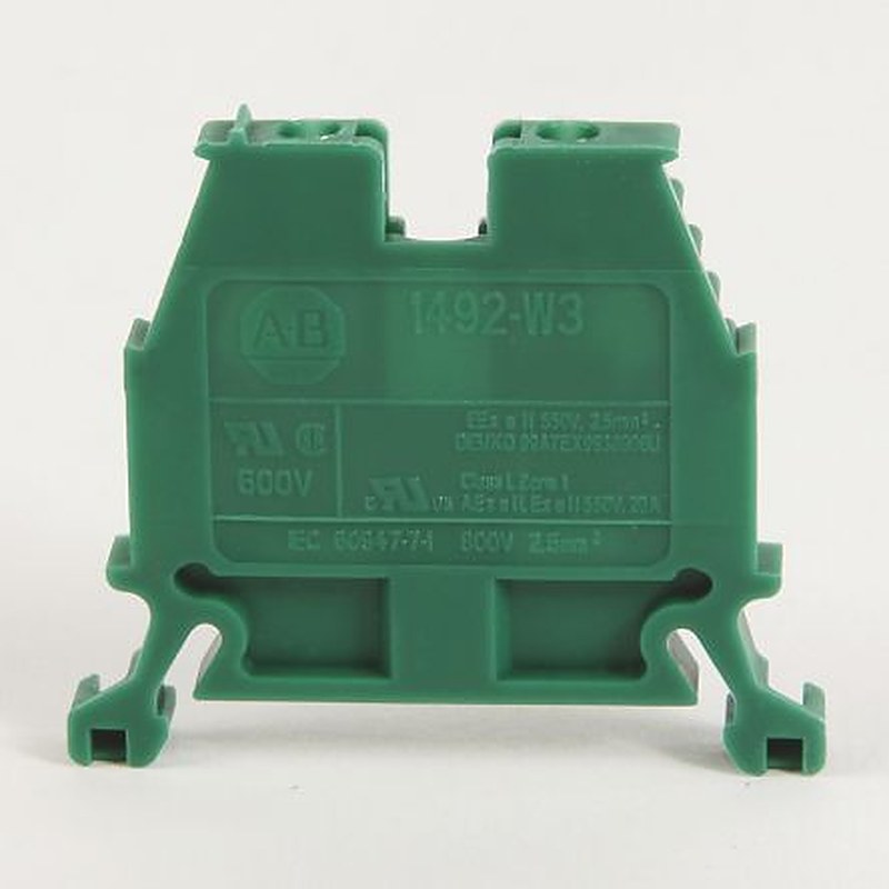 Allen Bradley 1492-W3 1492-W Series Feed Through Terminal Block Grey, 2.5mm², Screw