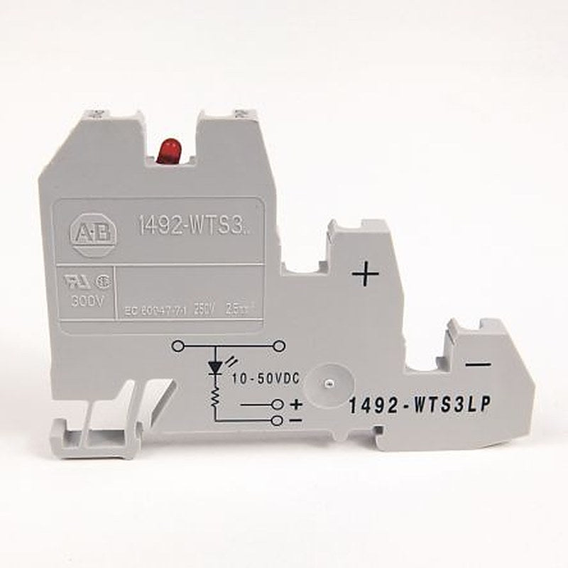 Allen Bradley 1492-WTS3LP 1492-W Series DIN Rail Terminal Block Grey, 2.5mm², Screw