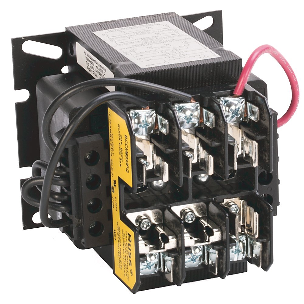 1497 - CCT Standard Transformer, 130VA, 240V 60Hz / 220V 50Hz Primary, 24V 50/60Hz Secondary, 2 Pri - 1 Sec Fuse Blocks, No Cover/ No Sec. Fuse