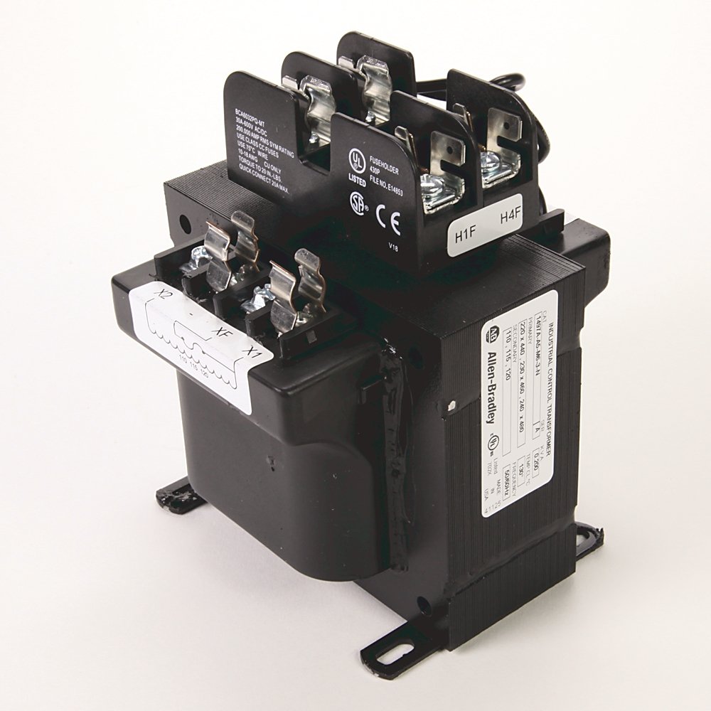 1497A - CCT, 200VA, 220x440V, 230x460V, 240x480V (50/60Hz) Primary, 0 Primary - 1 Secondary Fuse Blocks
