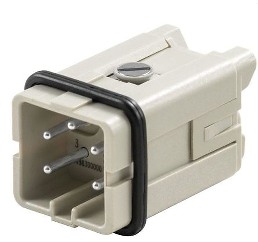 Weidmüller Heavy Duty Power Connector Insert, 16A, H-A Series Male, 4 Contacts