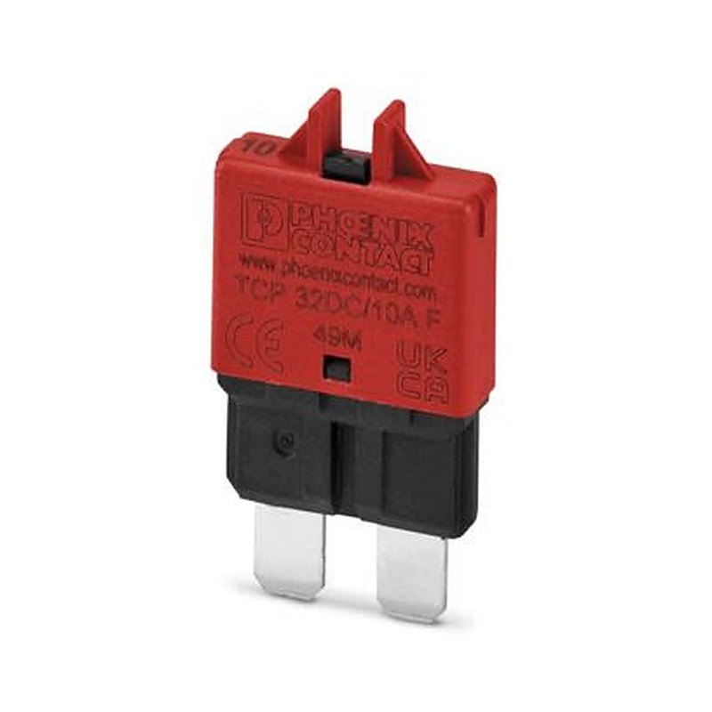 Phoenix Contact TCP Thermal Circuit Breaker - 1-Pole, On Base Element, 10A Current Rating, 2000 A, 32 V dc