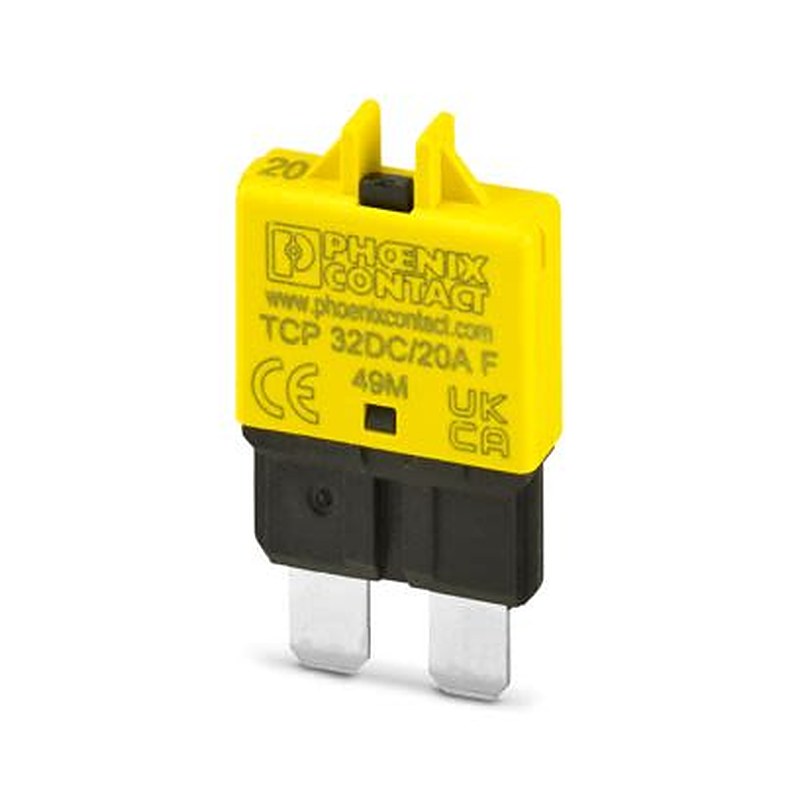Phoenix Contact TCP Thermal Circuit Breaker - 1-Pole, On Base Element, 20A Current Rating, 2000 A, 32 V dc