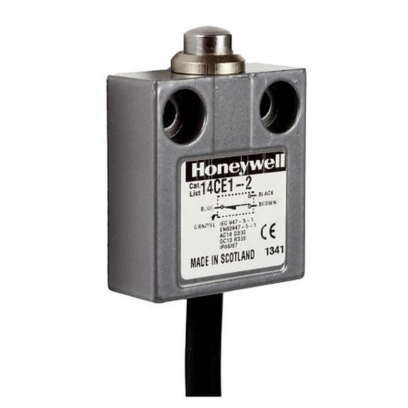 Honeywell 14CE Series Top Plunger Limit Switch, SPDT, IP65, IP66, IP67, IP68, Die Cast Zinc Housing, 240V ac, 5A