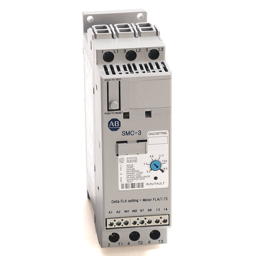 SMC-3, 3-Wire, Open Type, 9A, 480V, 3-Phase, 50/60Hz Max, Control Voltage 100...240V AC