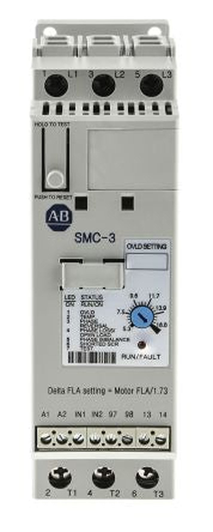 Allen Bradley SMC-3 Soft Starter 460V ac, 7.5 kW, 3 Phase, IP2X