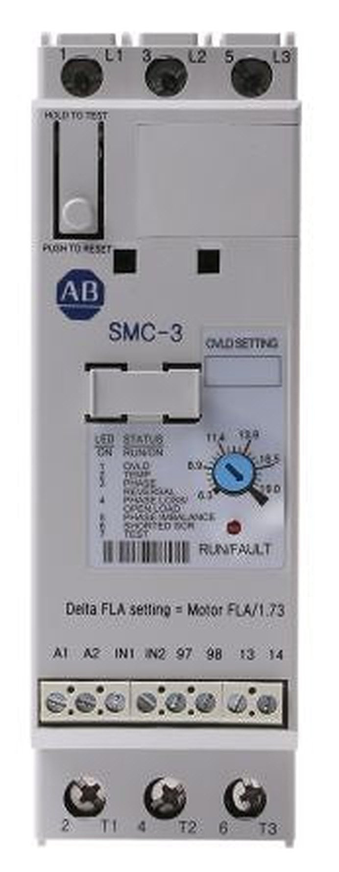 Allen Bradley SMC-3 Soft Starter 460V ac, 7.5 kW, 3 Phase, IP2X
