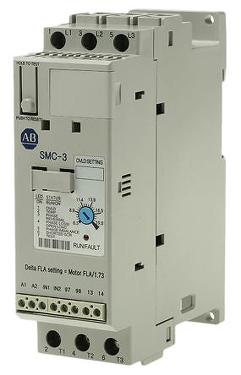 Allen Bradley SMC-3 Soft Starter 460V ac, 7.5 kW, 3 Phase, IP2X