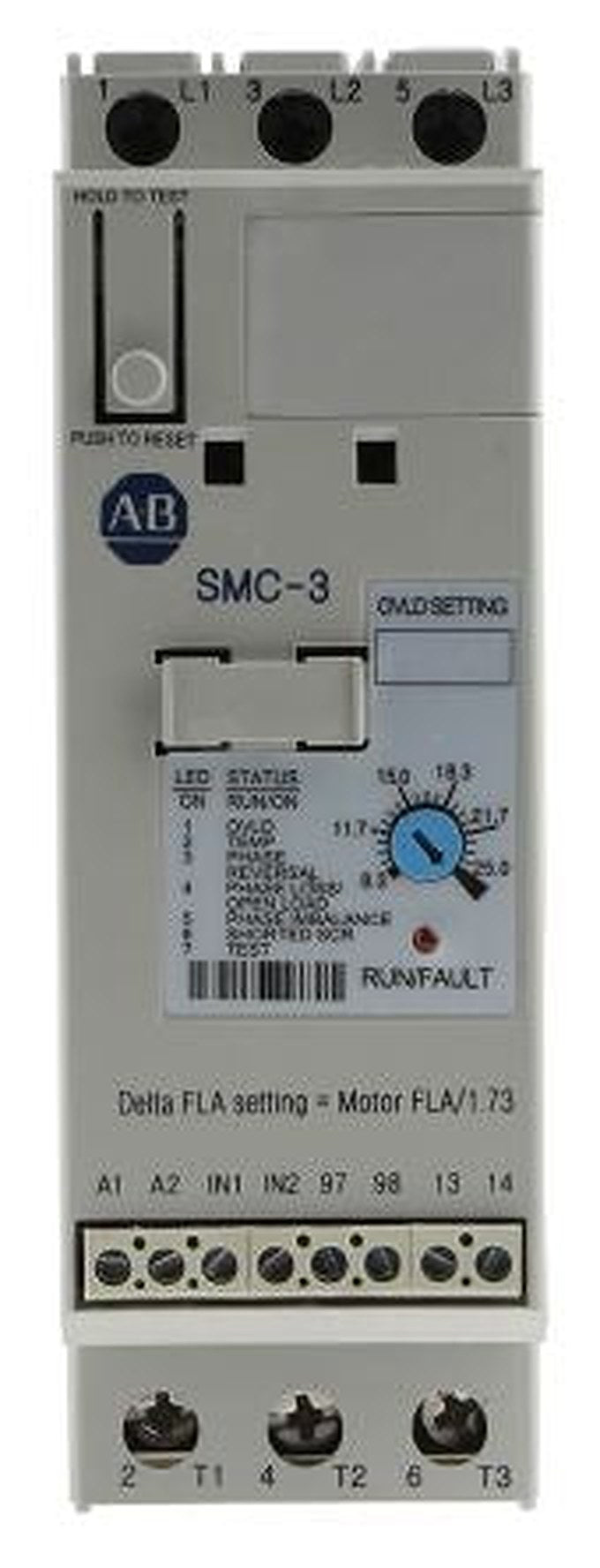 Allen Bradley SMC-3 Soft Starter 460V ac, 11 kW, 3 Phase, IP2X