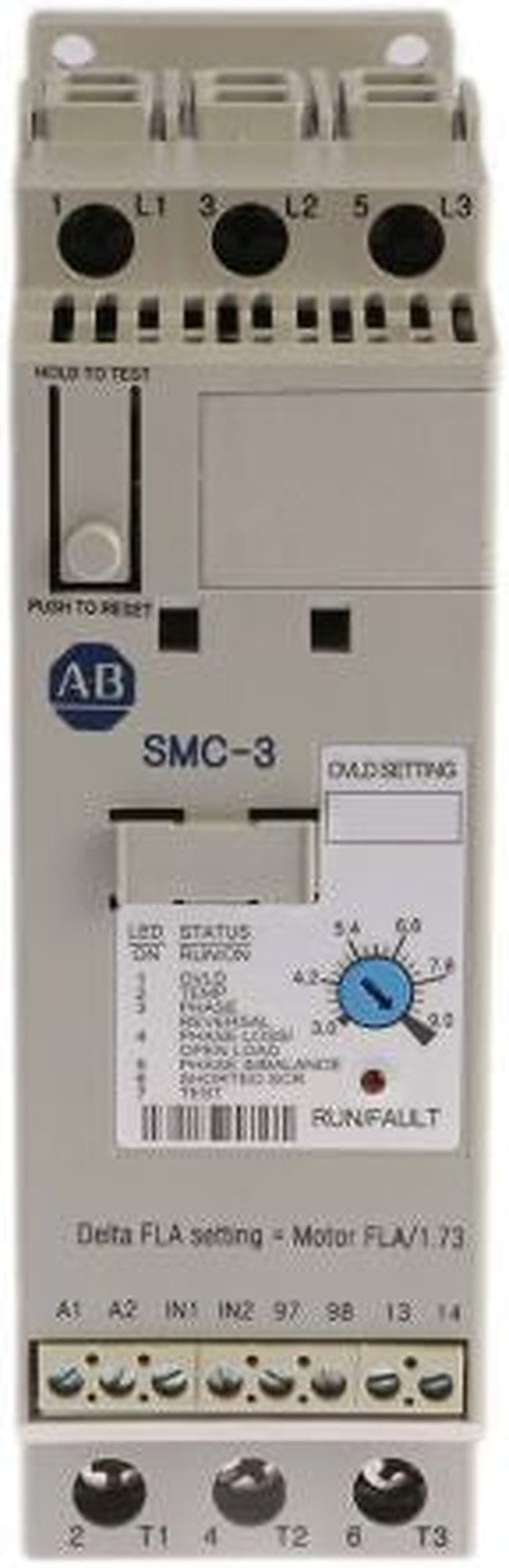 Allen Bradley SMC-3 Soft Starter 460V ac, 4 kW, 3 Phase, IP2X