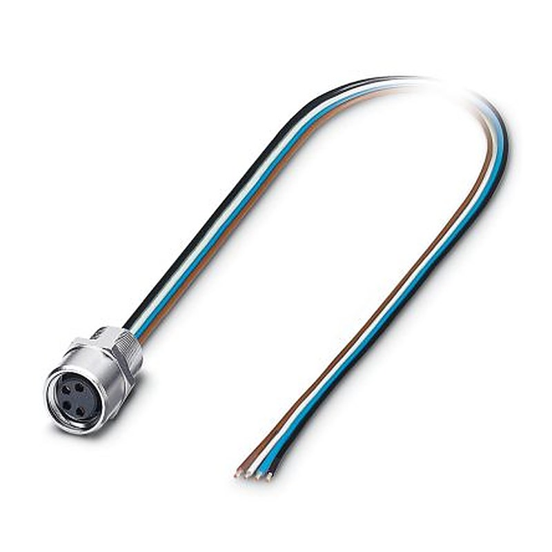 Phoenix Contact Female 4 way Straight to 4 way Unterminated Sensor Actuator Cable, 0.5 m