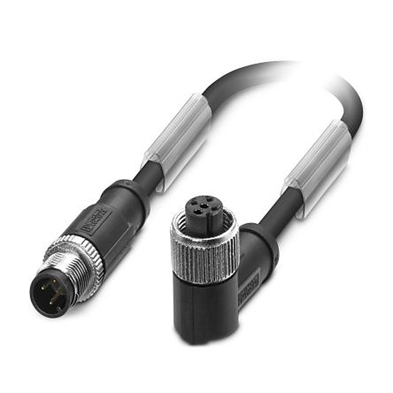 Phoenix Contact Male 3 way M12 to Female 3 way M12 Sensor Actuator Cable, 600 mm
