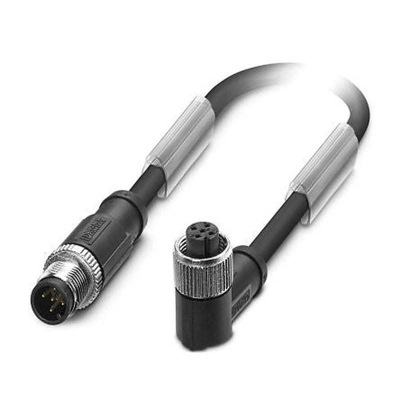Phoenix Contact Male 5 way Straight to Female 5 way M12 Sensor Actuator Cable, 3 m