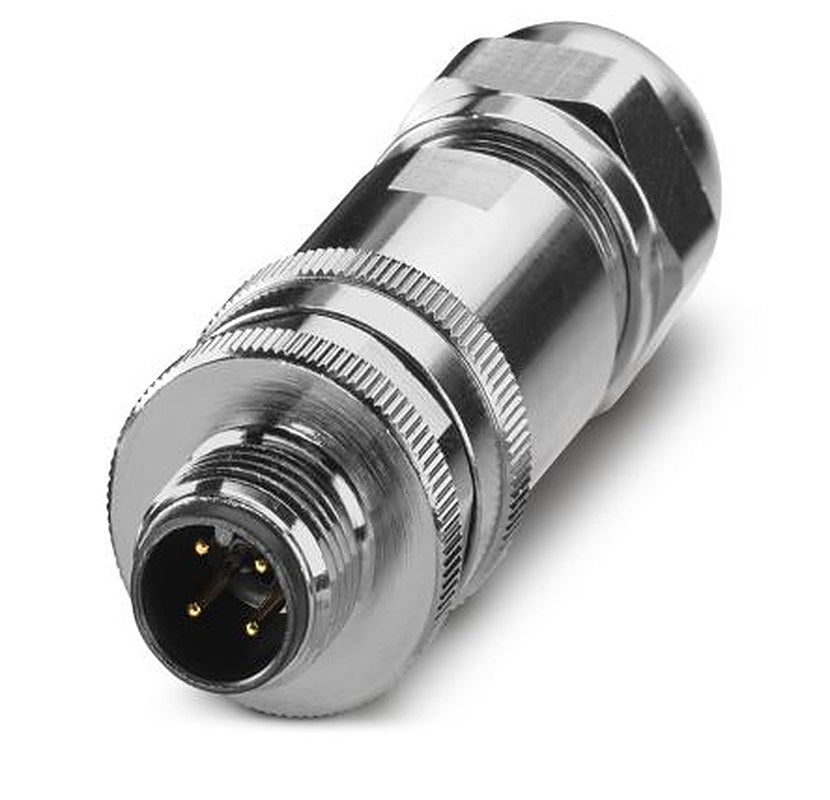 Phoenix Contact Circular Connector, 4 Contacts, Cable, M12 Connector, Plug, Male, IP67, SACC Series