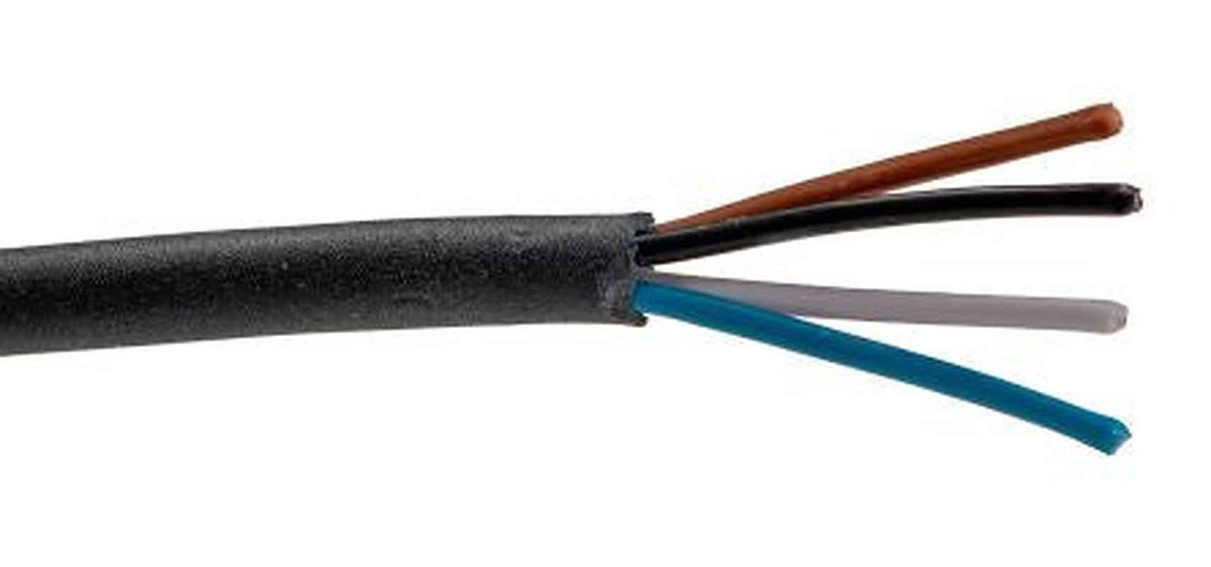 Phoenix Contact Multi-Core Industrial Cable, 4 Cores, 0.34mm² 22 AWG, 100 m, Black, Grey Polypropylene Sheath