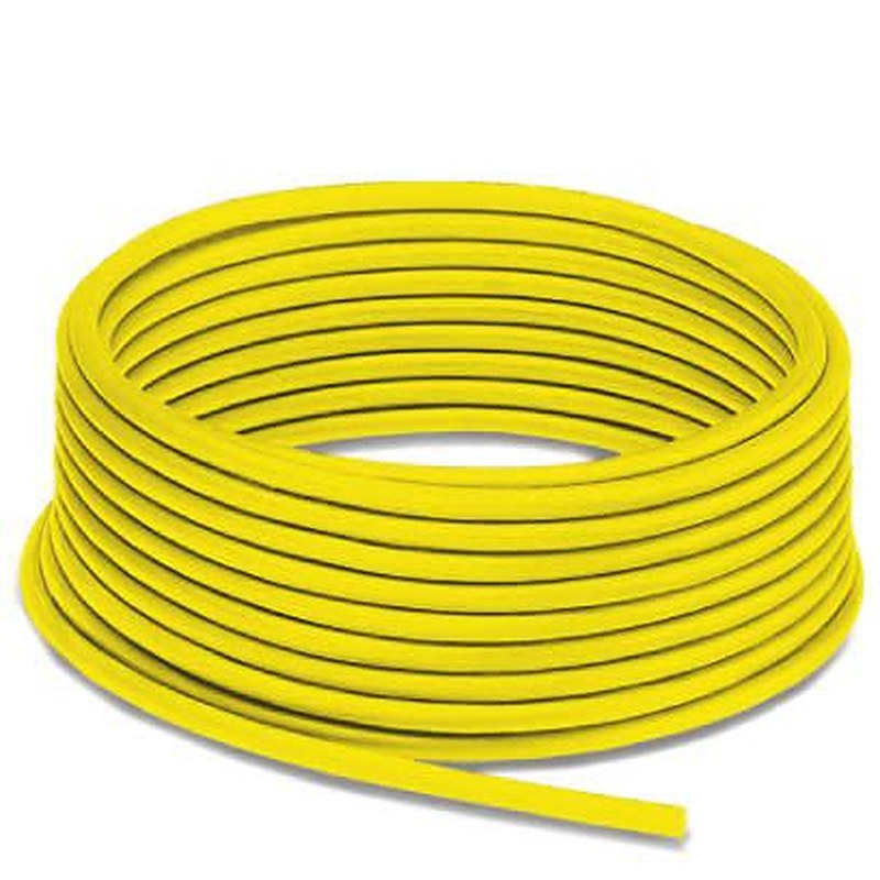 Phoenix Contact YY Cable, 4 Cores, 0.34mm², Unscreened, 100 m, Yellow Polyurethane Sheath