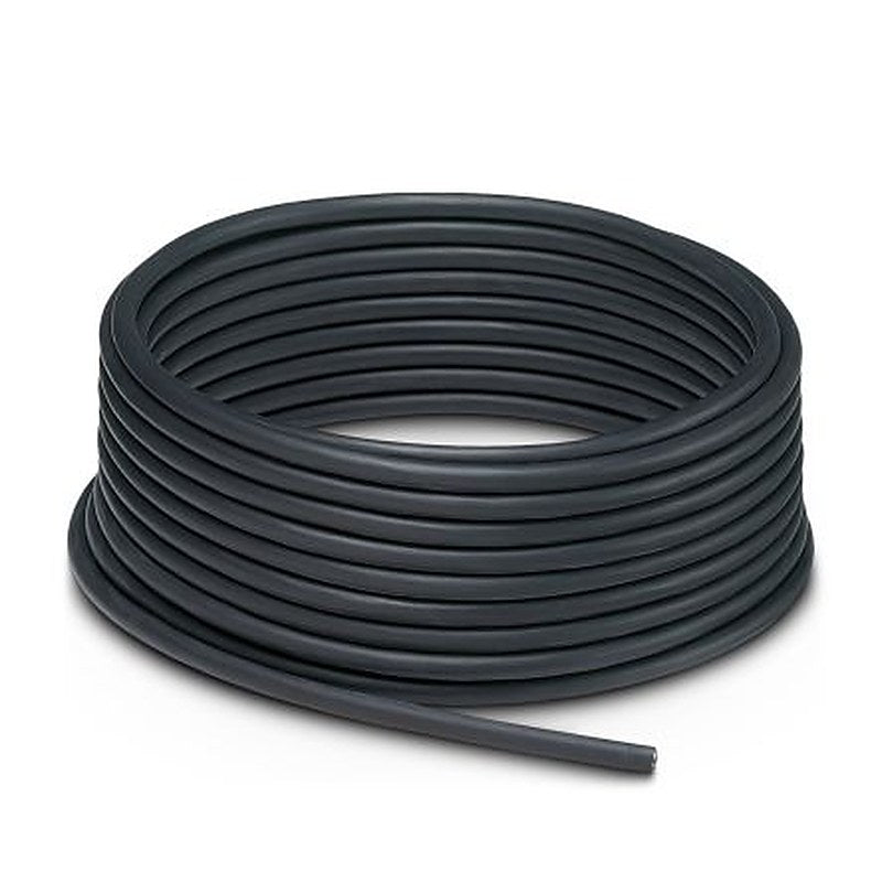 Phoenix Contact SAC-4P-100.0-PVC/0.25 Data Cable, 4 Cores, 0.25mm² 24 AWG, Unscreened, 100 m, Black Polyvinyl Chloride