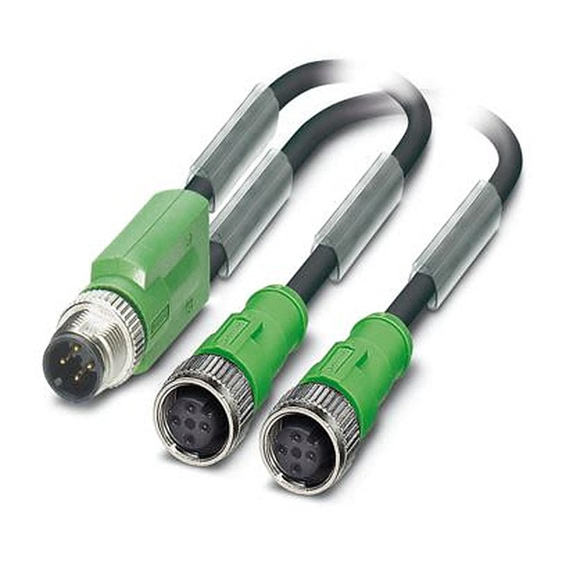 Phoenix Contact Male 3 way M12, Straight to Female 3 way M12, Straight Sensor Actuator Cable, 1 m