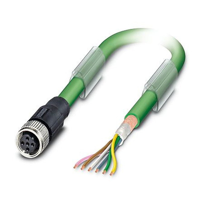 Phoenix Contact Female 5 way M12, Straight to Female 5 way M12 Bus Cable, 5 m