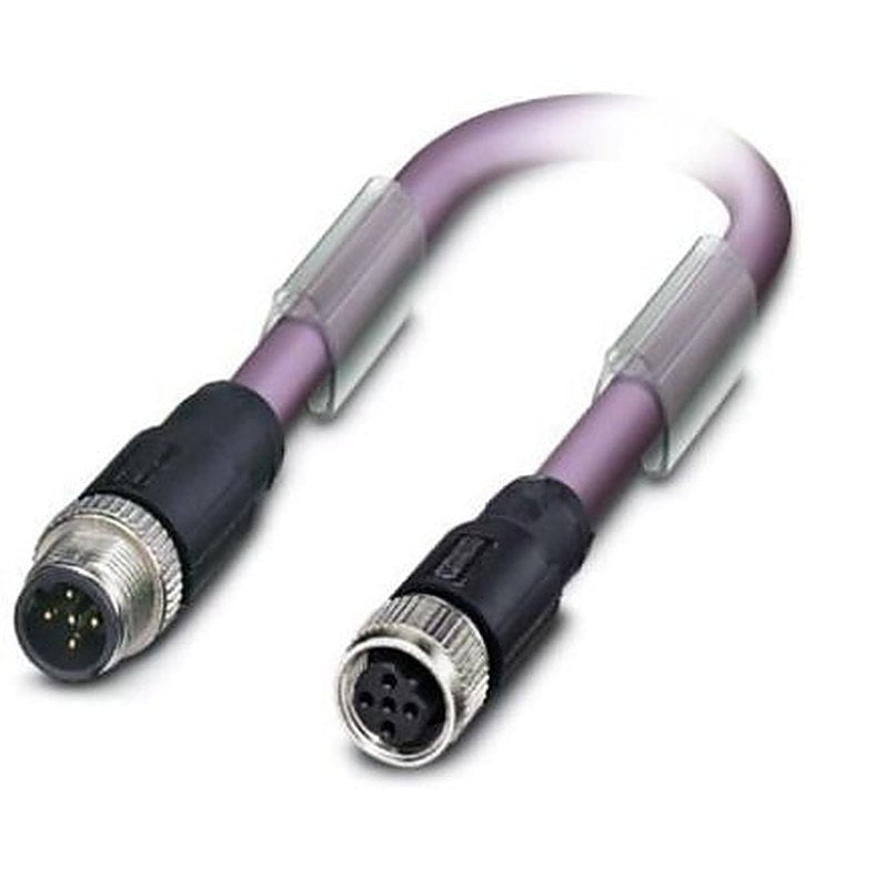 Phoenix Contact Male 5 way M12, Straight to Female 5 way M12 Bus Cable, 15 m