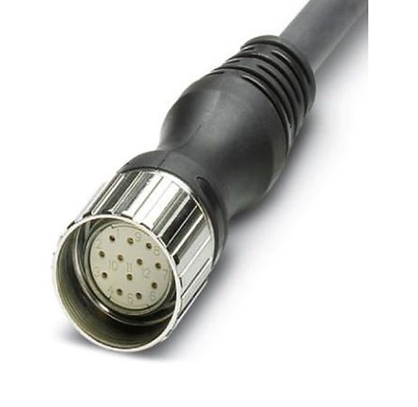 Phoenix Contact Female 12 way M12, Straight to Sensor Actuator Cable, 30 m