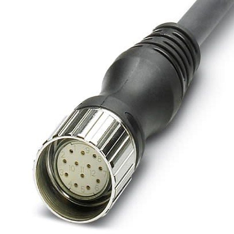 Phoenix Contact Female 12 way M23, Straight to Sensor Actuator Cable, 15 m
