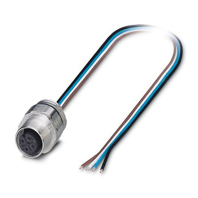 Phoenix Contact Circular Connector, 4 Contacts, Plug-in, M12 Connector, Socket, Female, IP65, IP67, SACC Series
