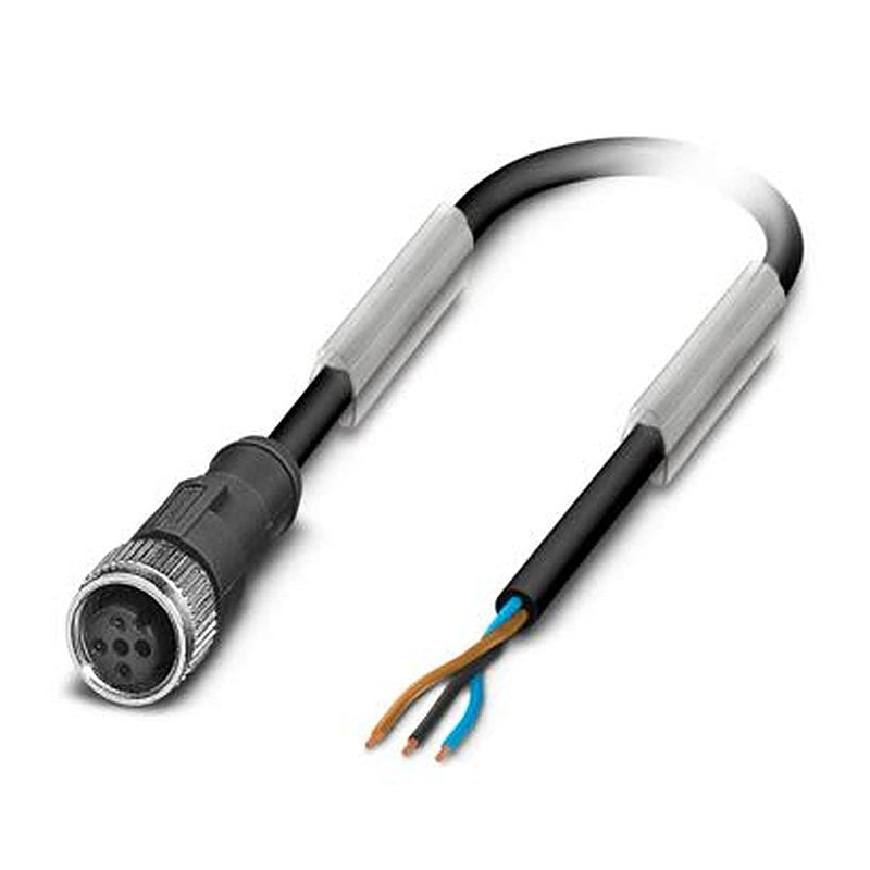 Phoenix Contact 3 way Free Cable End to Female 3 way M12, Straight Sensor Actuator Cable, 10 m