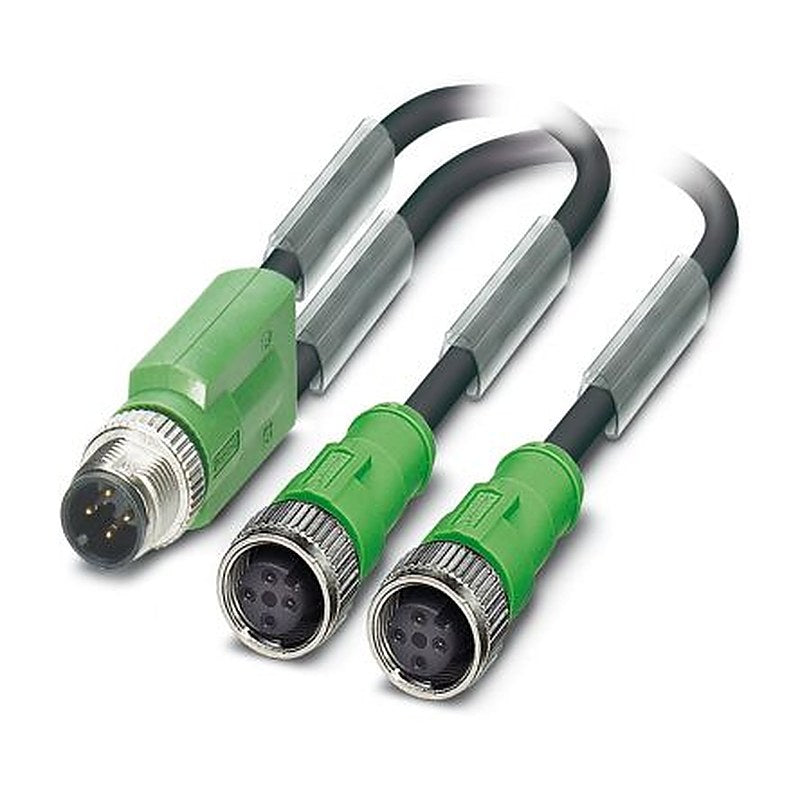 Phoenix Contact Male 4 way M12, Straight to Female 4 way M12, Straight Sensor Actuator Cable, 300 mm
