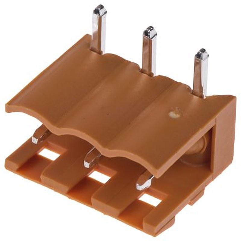 Weidmüller OMNIMATE SL Series Pluggable Terminal Block, 3-Contact, 5.08 mm Pitch, 1 Row, 1512760000