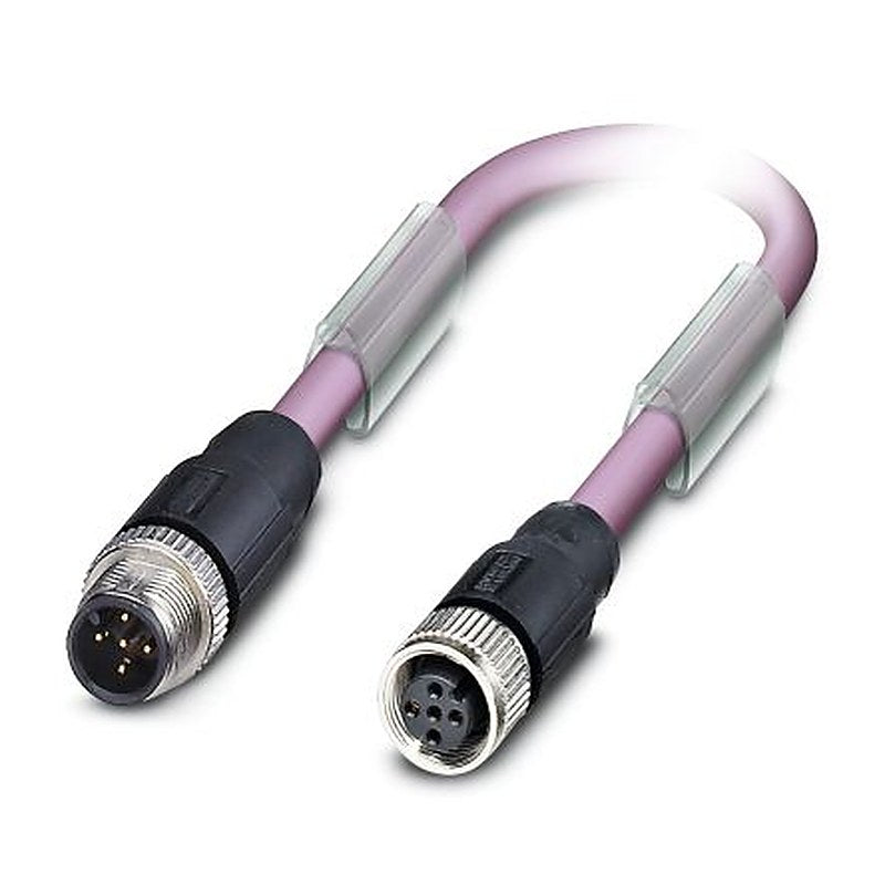 Phoenix Contact SAC Control Cable, 5 Cores, 0.25mm², Screened, 3 m, Purple Polyurethane Sheath