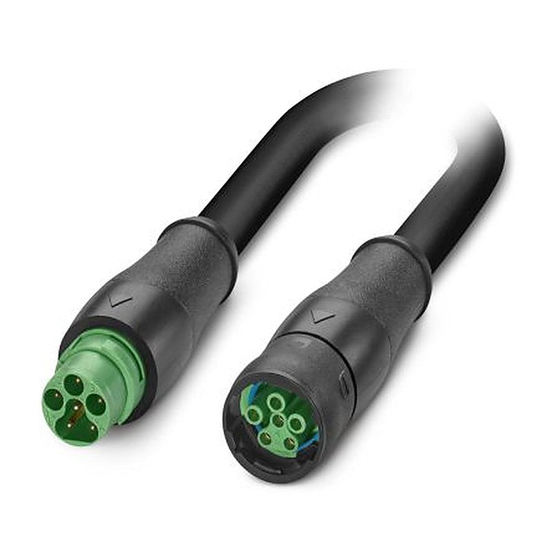 Phoenix Contact, 300 mm 6 Core Power Cable, Black Polyurethane 80 °C