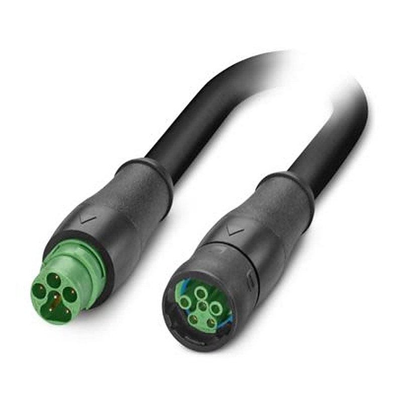 Phoenix Contact, 600 mm 6 Core Power Cable, Black Polyurethane 80 °C