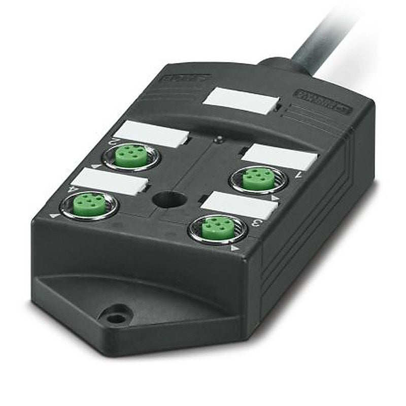 Phoenix Contact 15169 Series Sensor Hub, 4 Port, M12, 10 m