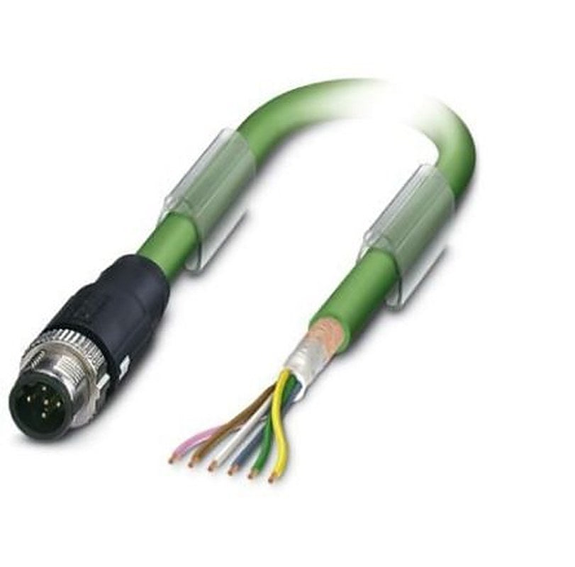 Phoenix Contact Male 5 way M12, Straight to Free Cable End Bus Cable, 5 m