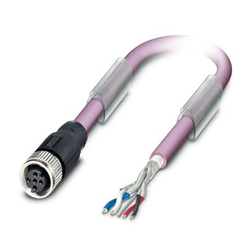 Phoenix Contact SAC Series Bus Cable, 2 Pairs, 0.25 mm², 500 mm Polyurethane