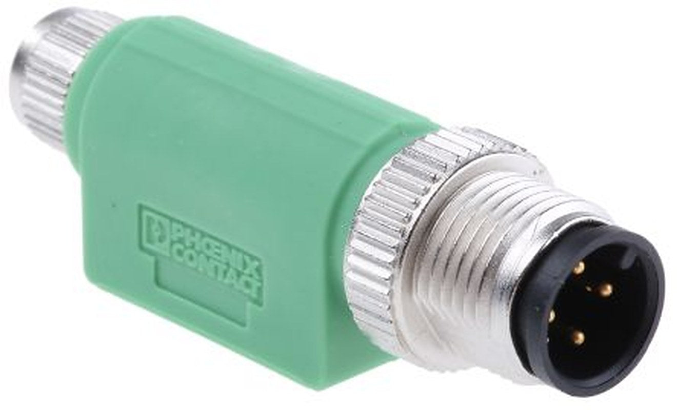 Phoenix Contact Straight Circular Connector Adapter 4 M12 Male 4 M8 Female