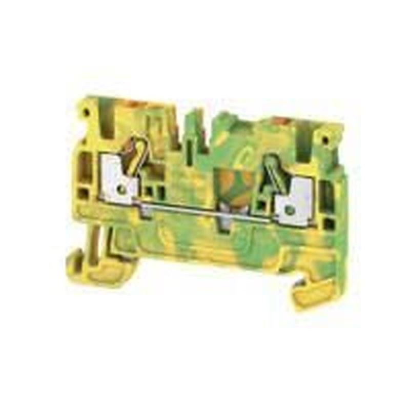 Weidmüller DIN Rail Terminal Block Green, Yellow, 2.5mm², 1-Level, Push-in