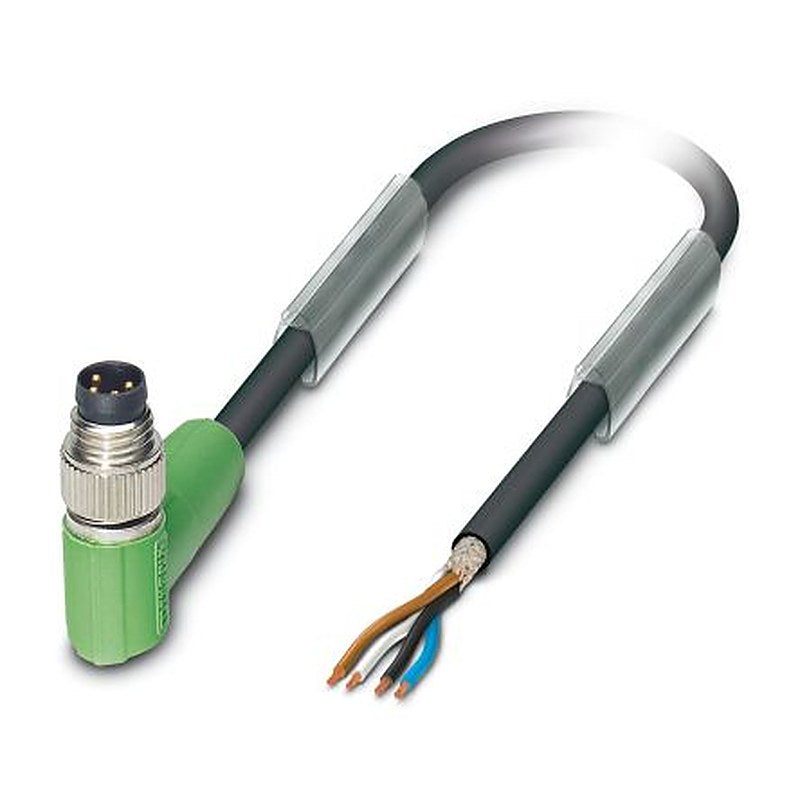 Phoenix Contact Male 4 way Right Angle to 4 way Unterminated Sensor Actuator Cable, 5 m