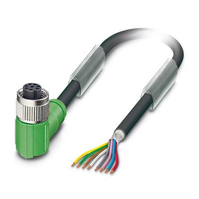 Phoenix Contact Female 8 way M12 to 8 way Unterminated Sensor Actuator Cable, 10 m
